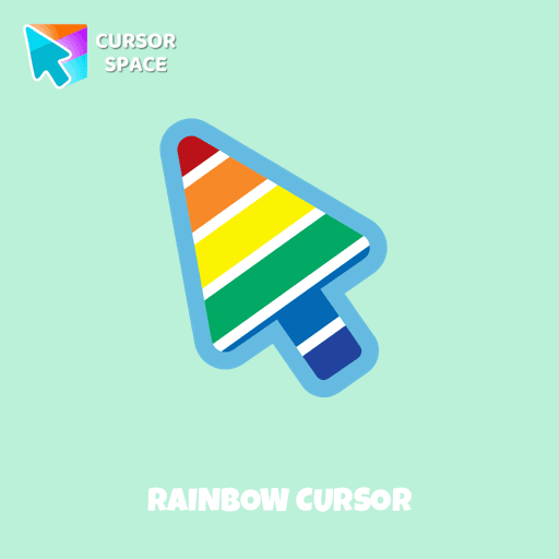 Rainbow cursor arrow cursor